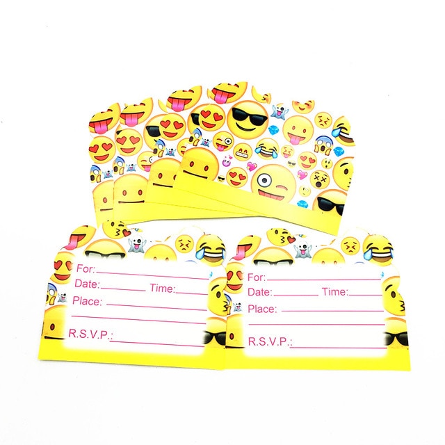 Carte anniversaire enfant emoji