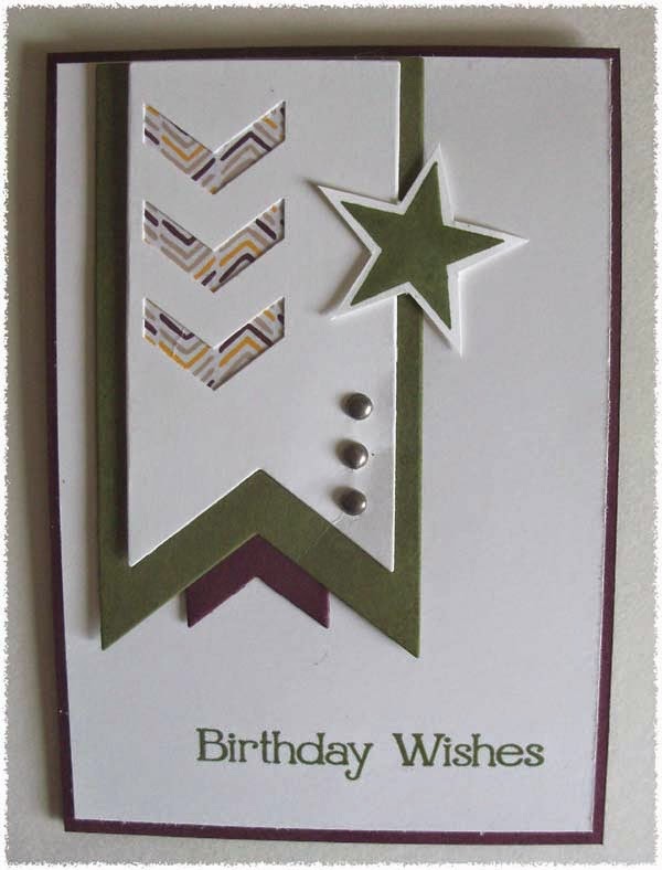 Carte stampin up anniversaire homme
