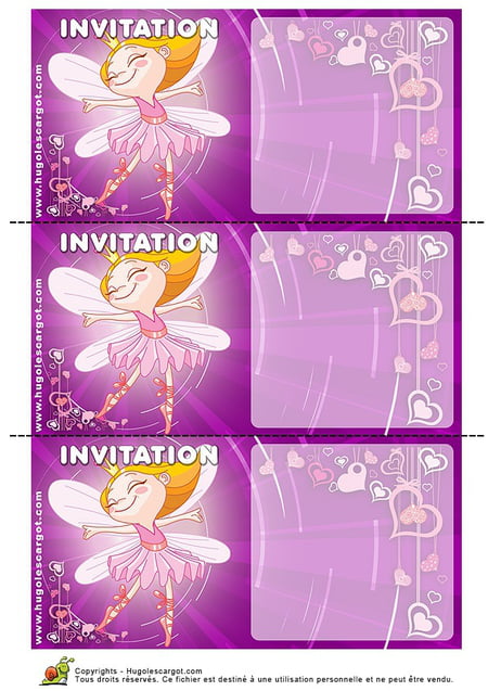Carte anniversaire violette