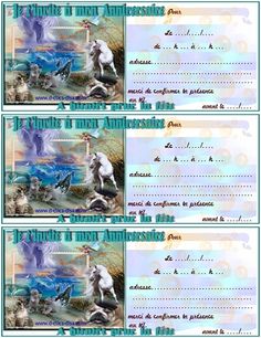 Carte invitation anniversaire dauphin gratuite imprimer