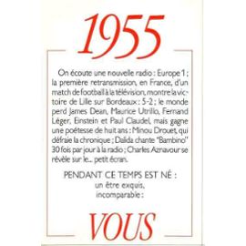 Carte anniversaire 1955