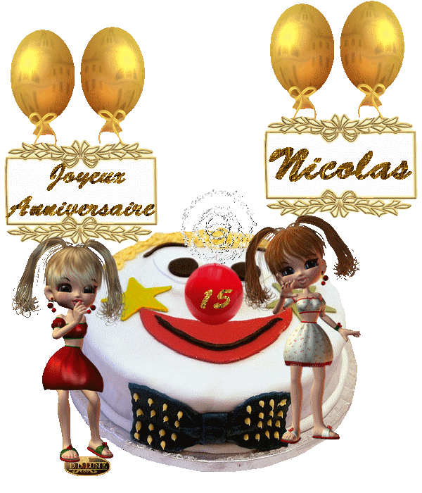 Carte joyeux anniversaire nicolas