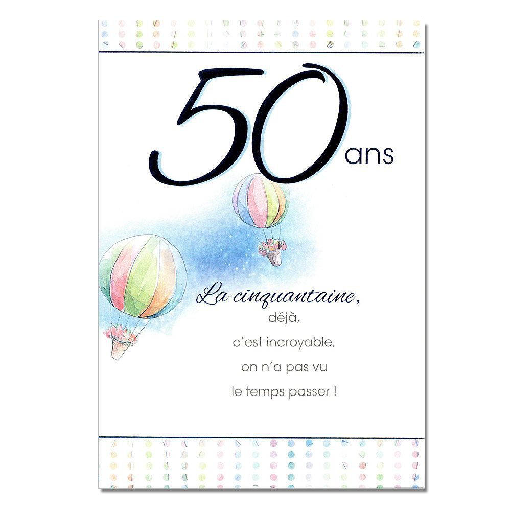 Carte virtuelle anniversaire 50 ans de mariage