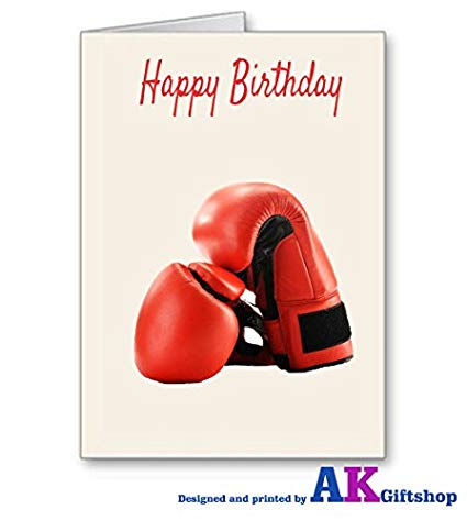 Carte anniversaire gants de boxe