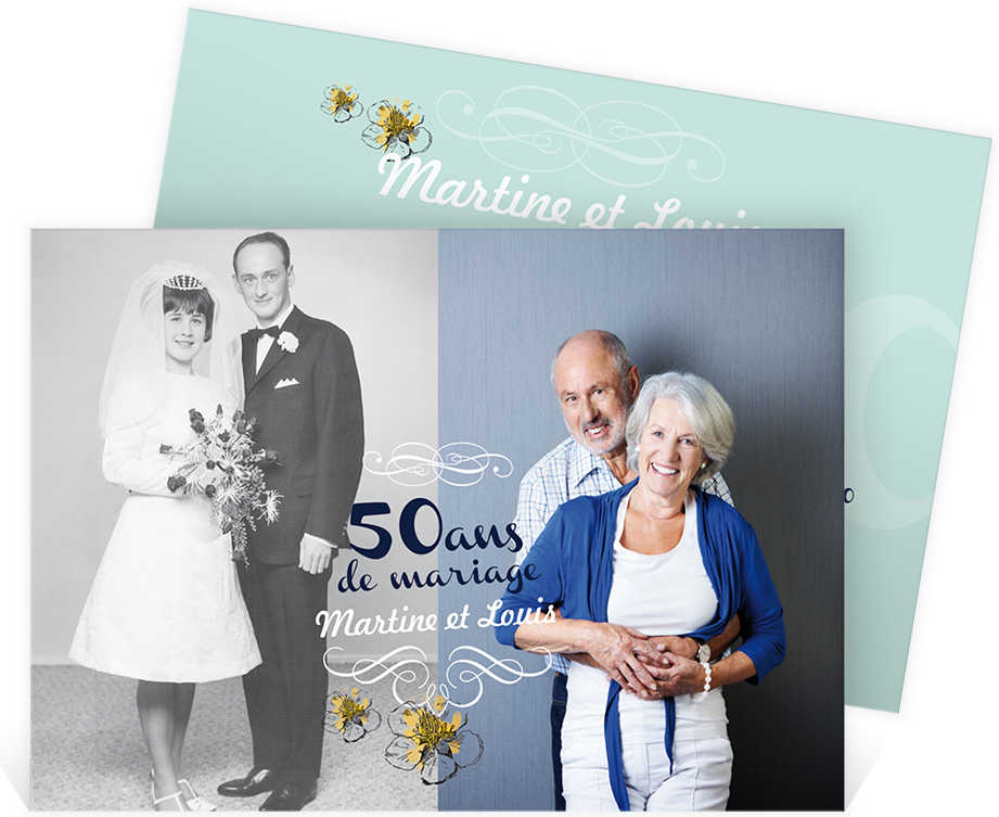 Texte faire part anniversaire mariage 50 ans