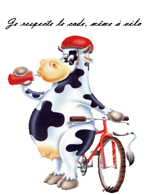 Carte anniversaire avec une vache