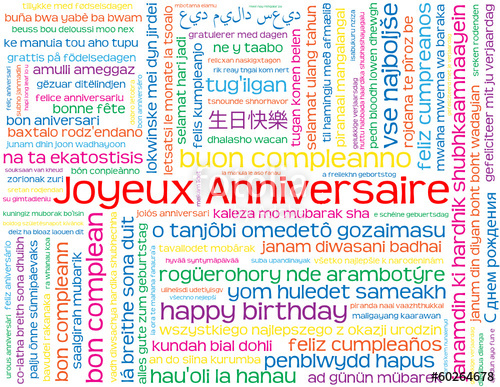 Carte anniversaire peace and love
