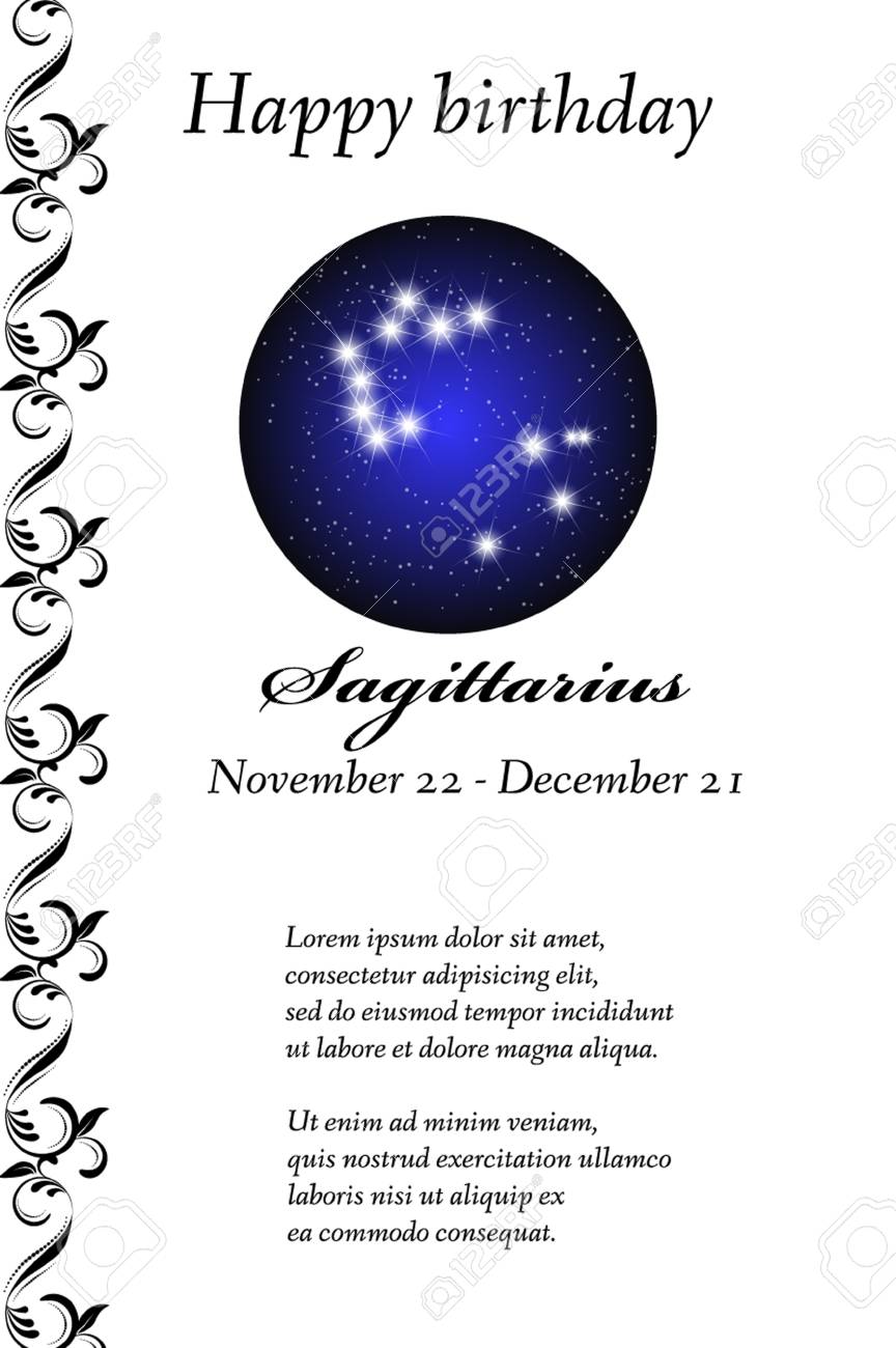 Carte anniversaire constellation