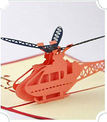 Carte anniversaire helicoptere