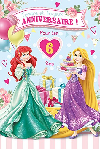 Carte anniversaire princess disney