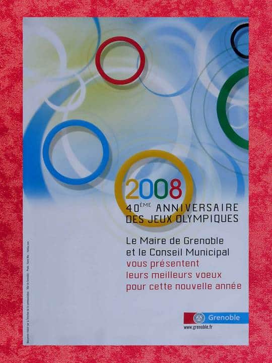 Carte invitation anniversaire jeux olympiques