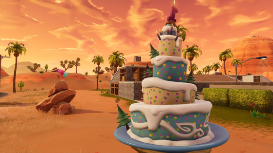 Carte gâteau anniversaire fortnite