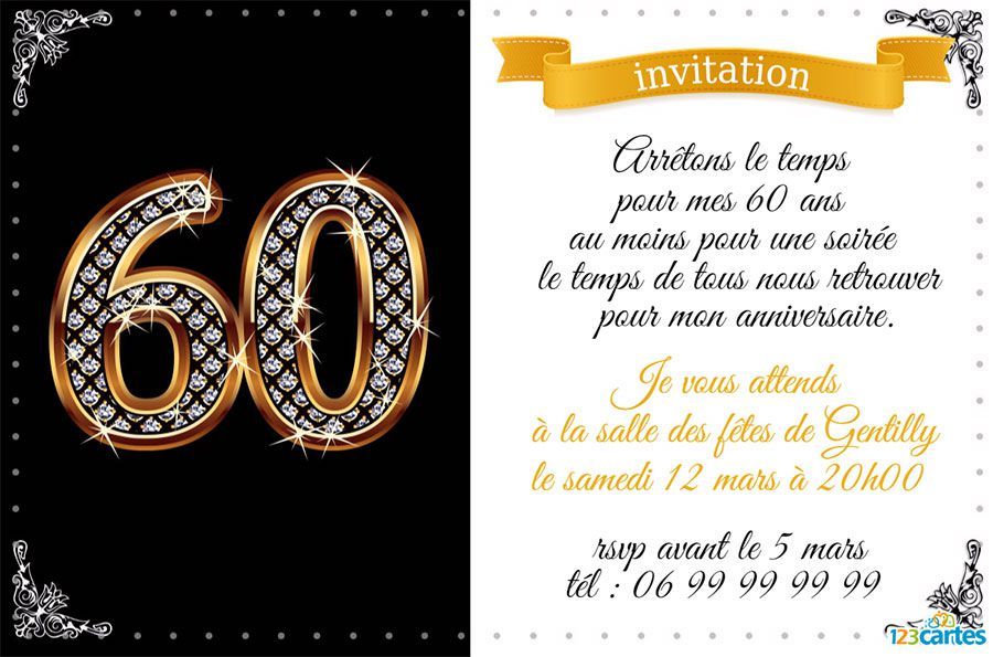 Carte invitation anniversaire femme humour
