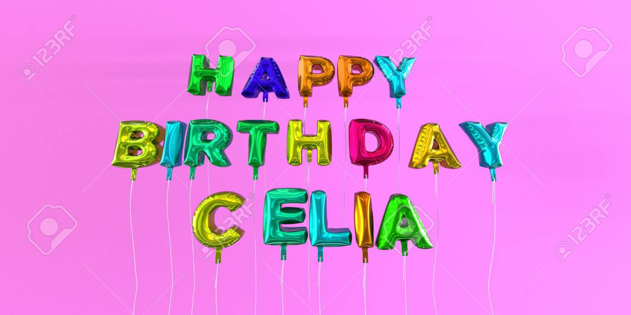 Carte joyeux anniversaire celia