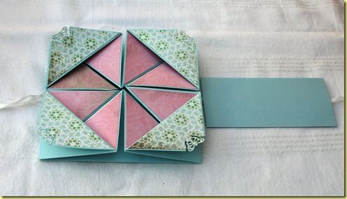 Carte anniversaire en origami
