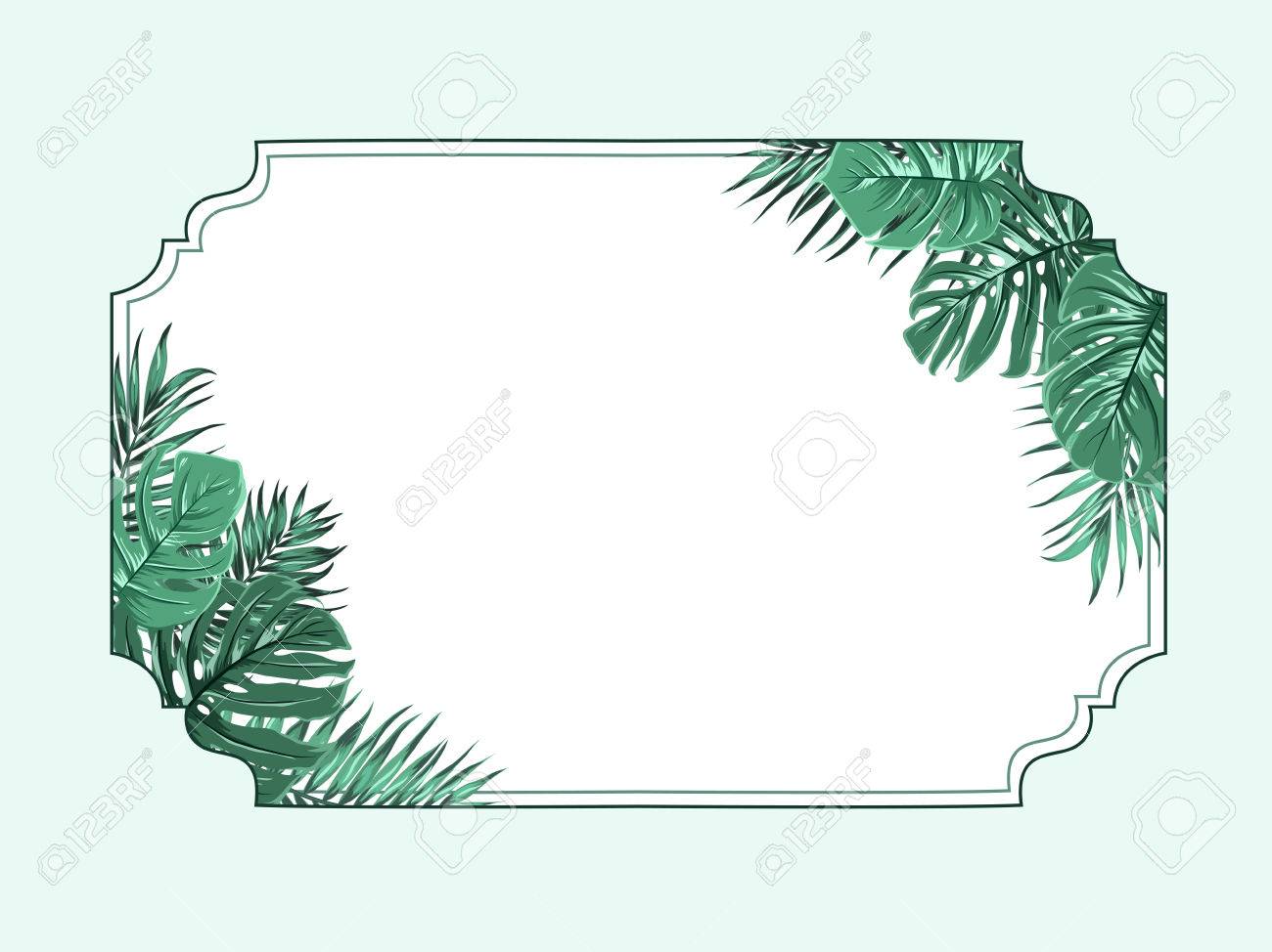 Carte anniversaire palmier