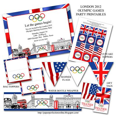 Carte d'invitation anniversaire jeux olympiques