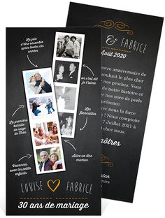 Carte d'invitation anniversaire de mariage 10 ans