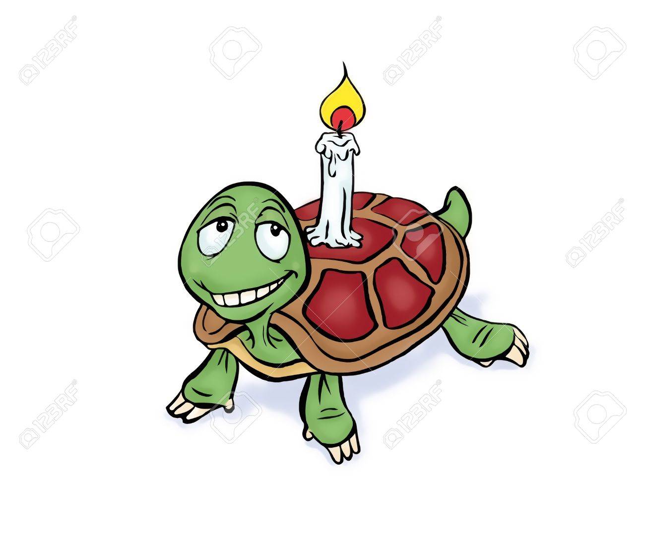 Carte joyeux anniversaire avec tortue