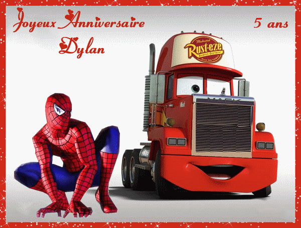 Carte anniversaire spiderman enfant