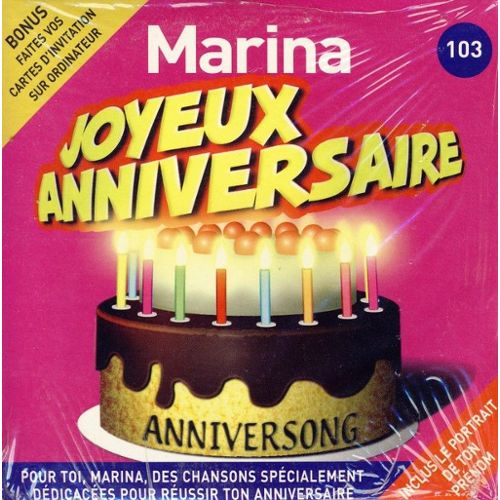 Carte anniversaire marina