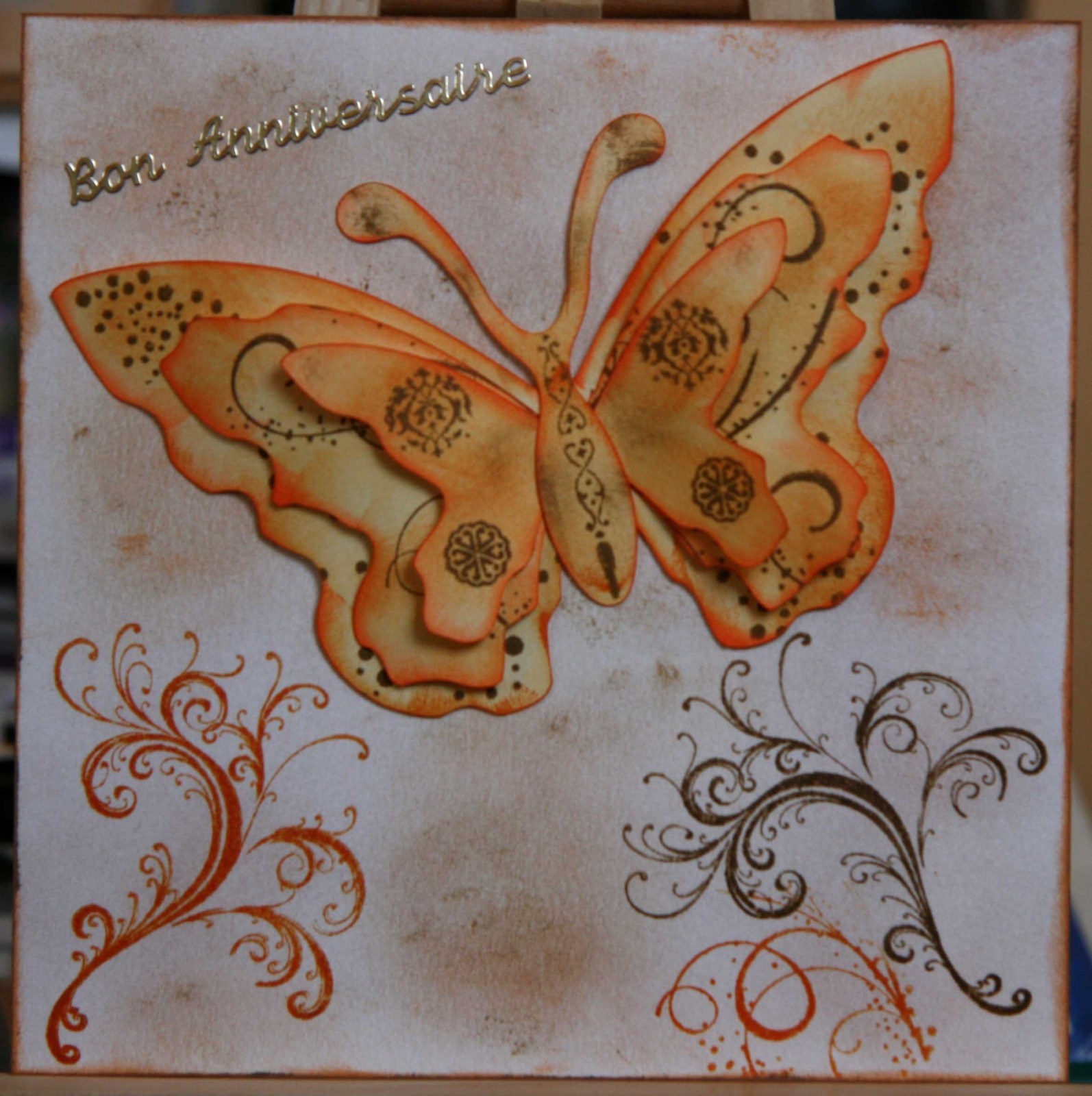 Carte anniversaire papillon à imprimer