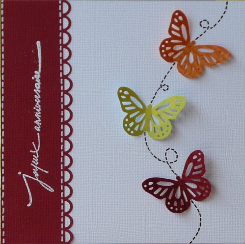 Papillon carte anniversaire