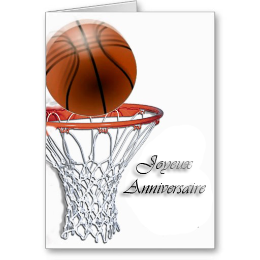 Carte anniversaire basket gratuite
