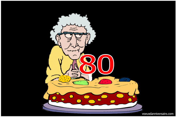 Texte anniversaire 80 ans humoristique