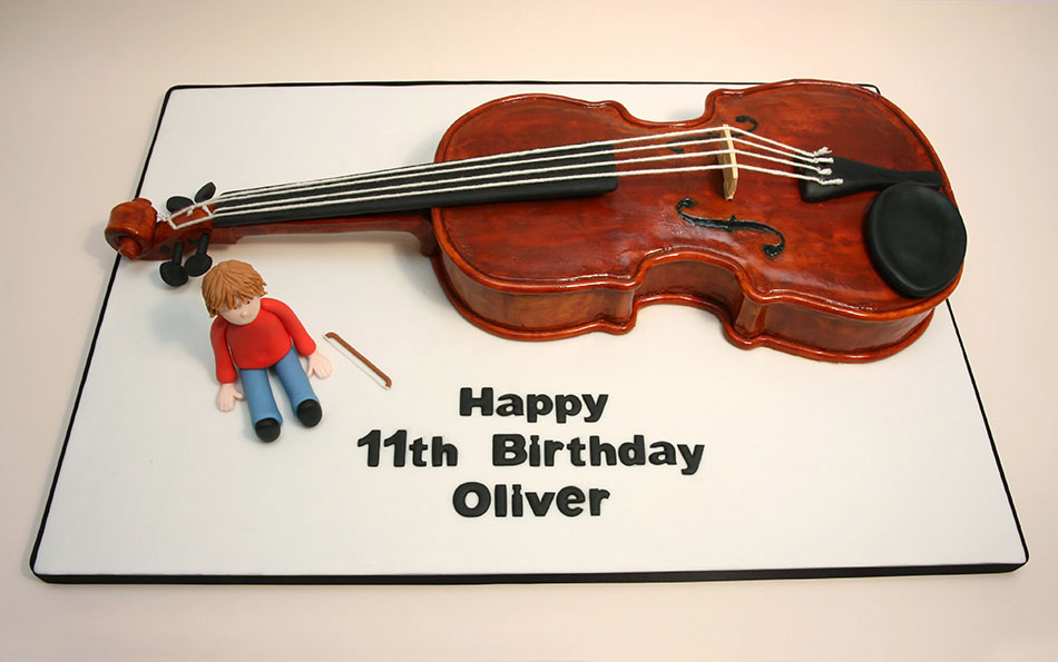 Carte anniversaire violon