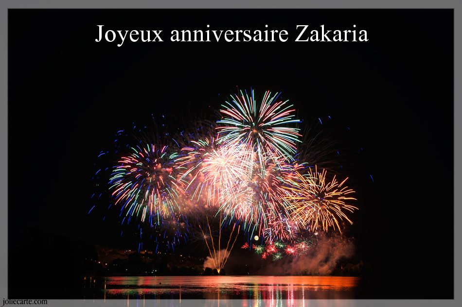 Message anniversaire zakaria