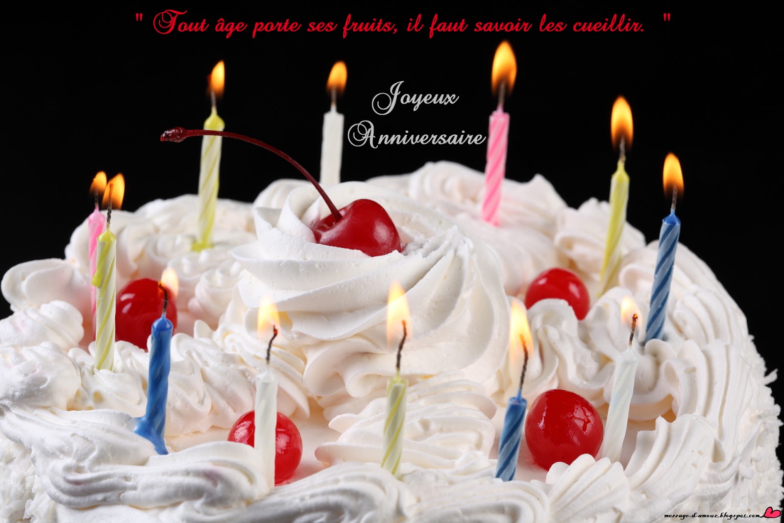 Un message pour souhaiter joyeux anniversaire