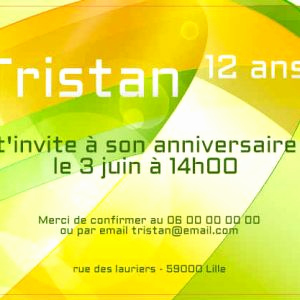 Carrefour carte invitation anniversaire