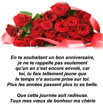 Jolie carte texte anniversaire