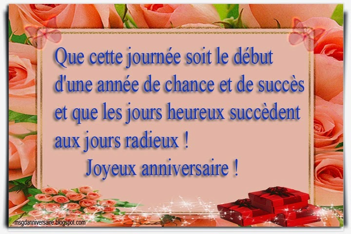 Jolie texte carte anniversaire