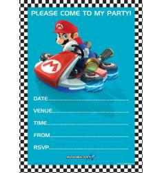Carte invitation anniversaire karting