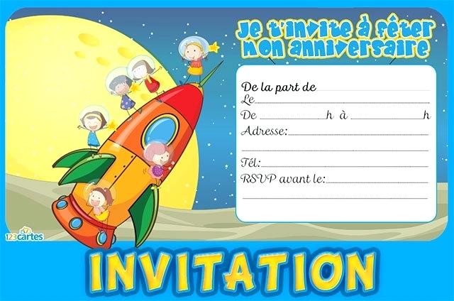 Carte invitation anniversaire pdf