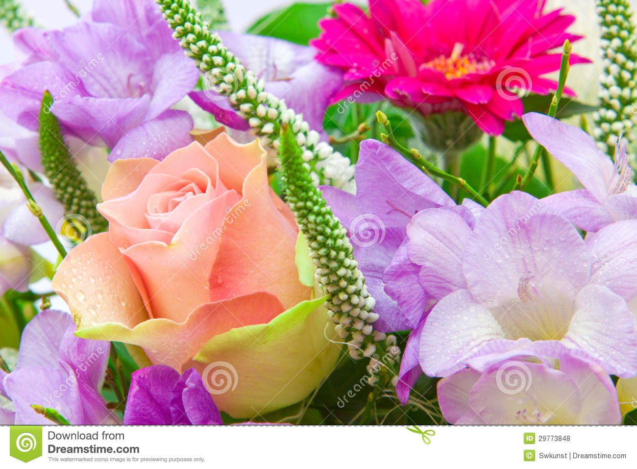 Carte anniversaire gratuite bouquet de fleurs