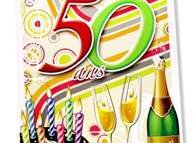 Carte d anniversaire a imprimer 50 ans