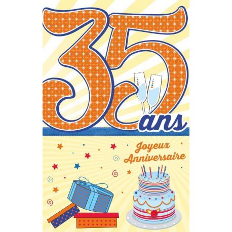 35 ans carte anniversaire