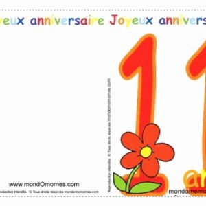 Carte d'invitation anniversaire a imprimer 10 ans