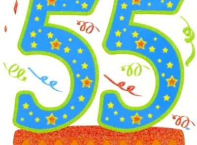 Carte virtuelle anniversaire 55 ans