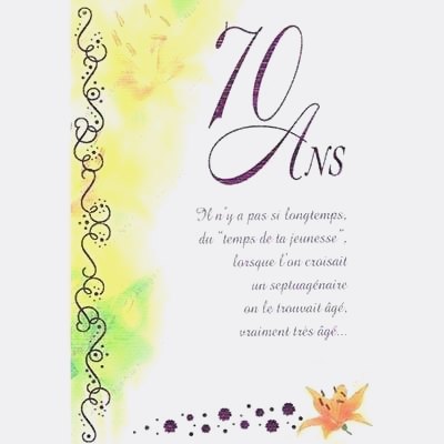 Texte invitation anniversaire 70 ans femme humour
