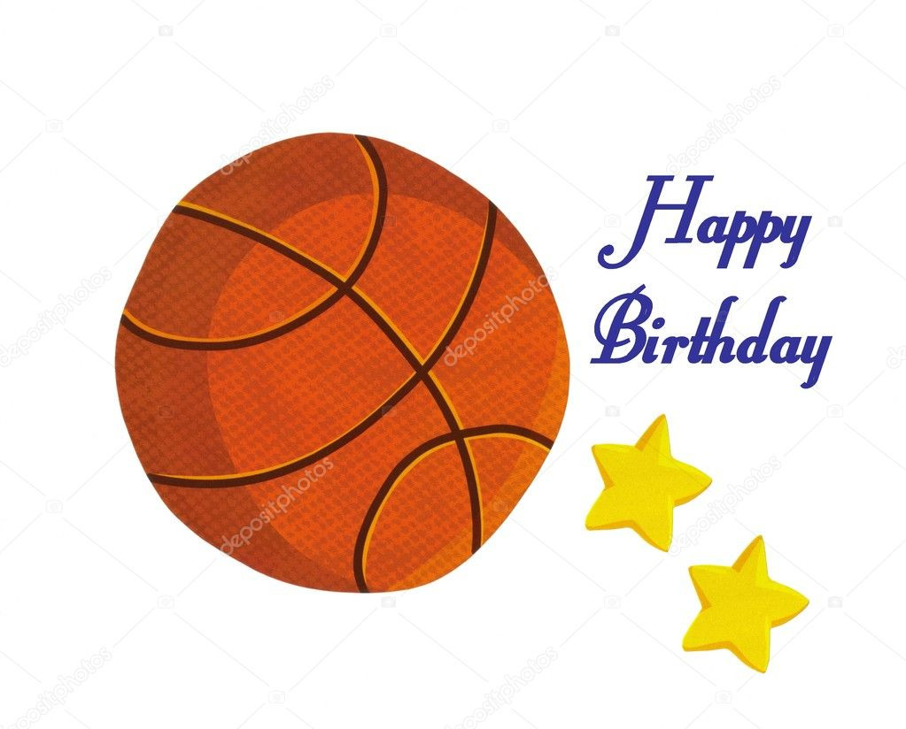 Carte anniversaire basket ball
