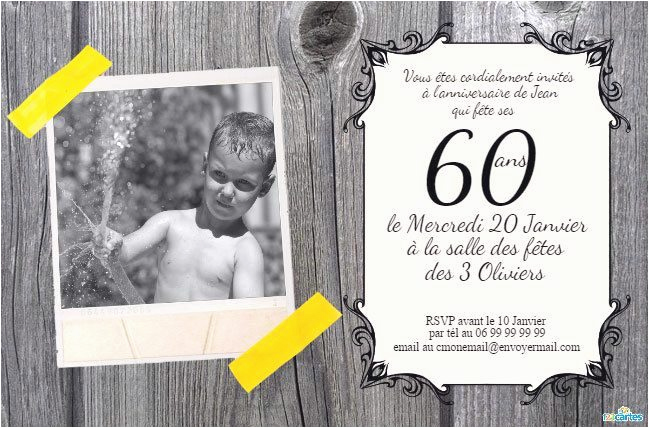 Carte invitation anniversaire 70 ans gratuite a imprimer