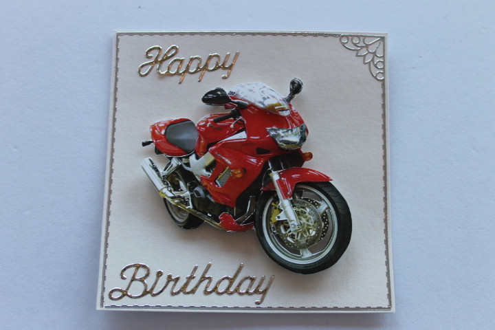 Carte anniversaire moto yamaha
