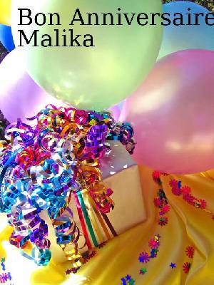 Carte anniversaire malika