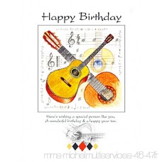 Carte d anniversaire guitare