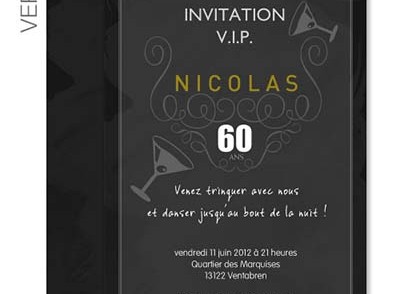Carte invitation anniversaire adulte a imprimer gratuit