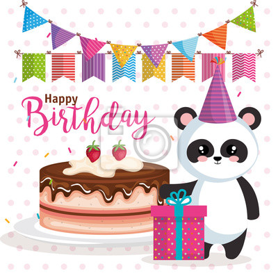 Panda carte anniversaire